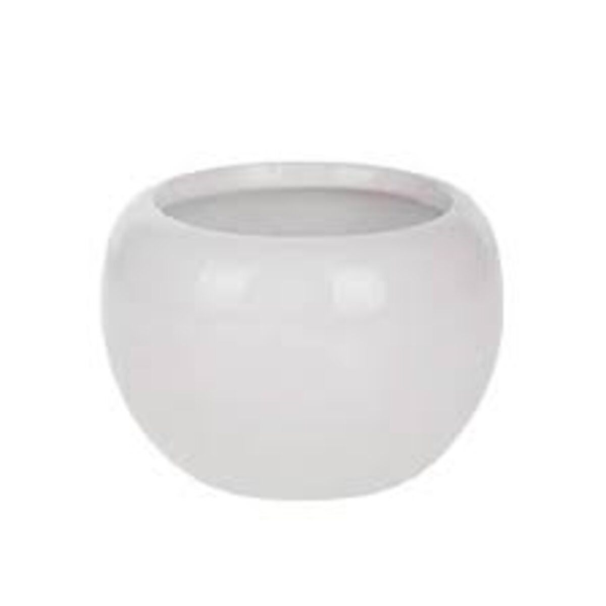 Vaso Decorativa Branca em Cerâmica Grillo Home Decor