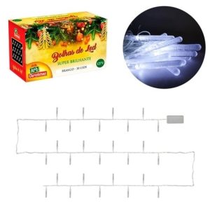 Pisca Bolhas De Leds Branco 30 Leds 3,9 M
