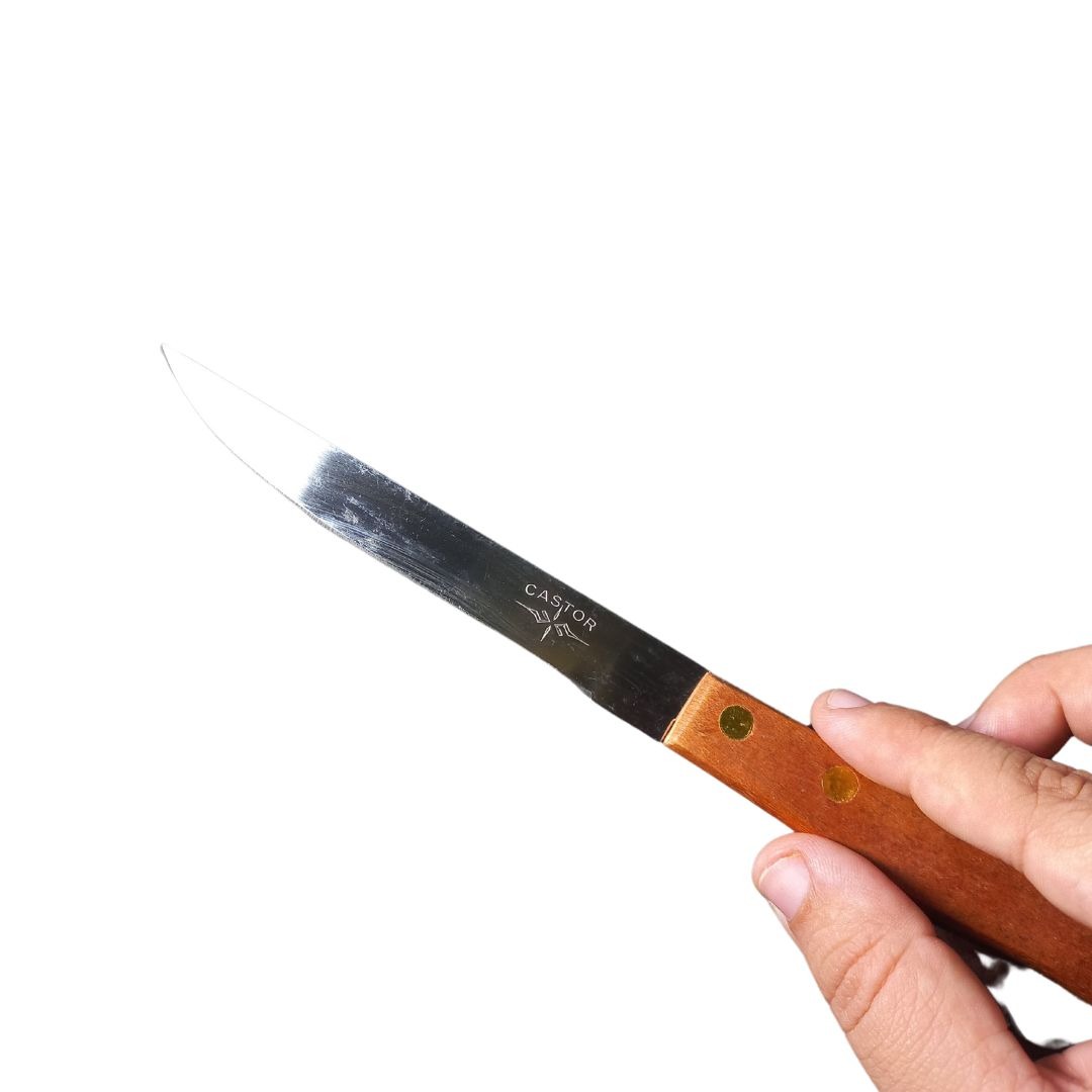 Faca de Ferro Polido 5″ (21 cm) com Cabo de Madeira – Resistência e Precisão - Image 4