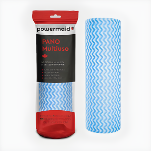 Pano Nao Tecido Multiuso Rolo 25 Pcs Azul