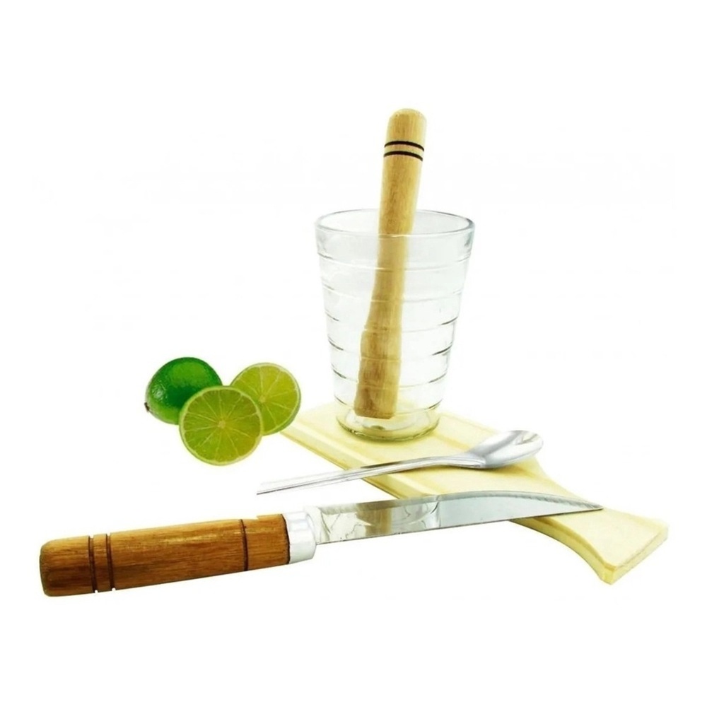 1-180 Conjunto Caipirinha Colher De Inox - Image 4