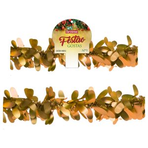Festão Para Natal Gotas 9cm x 2m