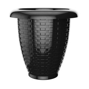 Vaso Redondo Rattan Nº 40 – 26L | Cores Cappuccino ou Preto
