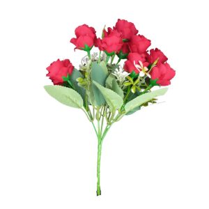 BQ Rosa 30cm com 10 Rosas e Detalhes em Mini Flores