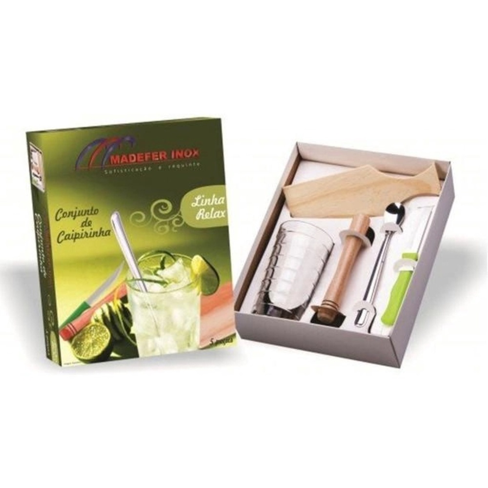 1-180 Conjunto Caipirinha Colher De Inox - Image 3