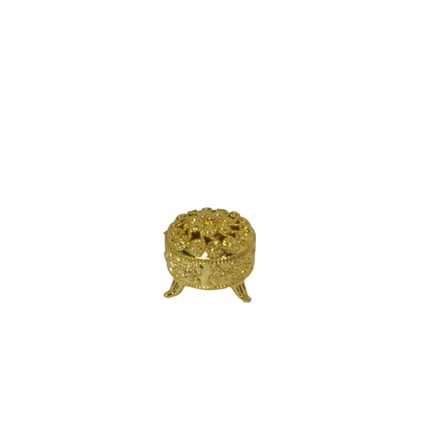 Lembrancinha Redonda Plastico Dourado P