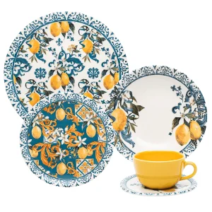 Aparelho de Jantar e Cha 20 Pcs Siciliano Oxford