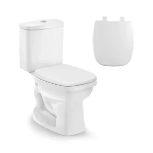 Kit Completo Bacia Acoplada Like Branco Celite