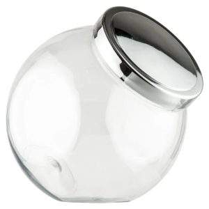 Pote Baleiro De Plastico Com Tampa Metalizada – 1,2 litros