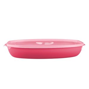 Organizador Multiuso Retangular 4,2L – Coral, lilas e pink