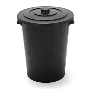 Cesto De Lixo Redondo Black 60 Lts