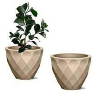 Vaso Decorativo Veneza em Polietileno 40x21x36 cm​