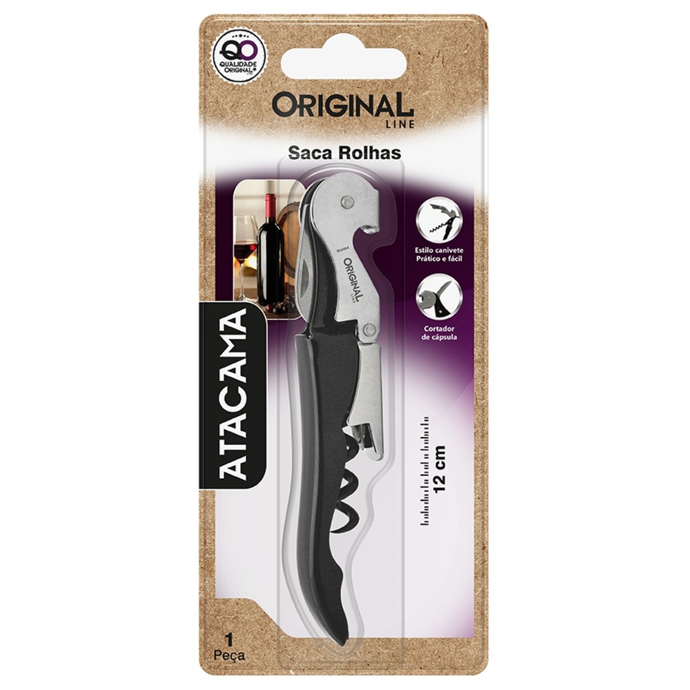 Saca Rolhas Atacama Preto C/Cart – Sl0254 - Image 5