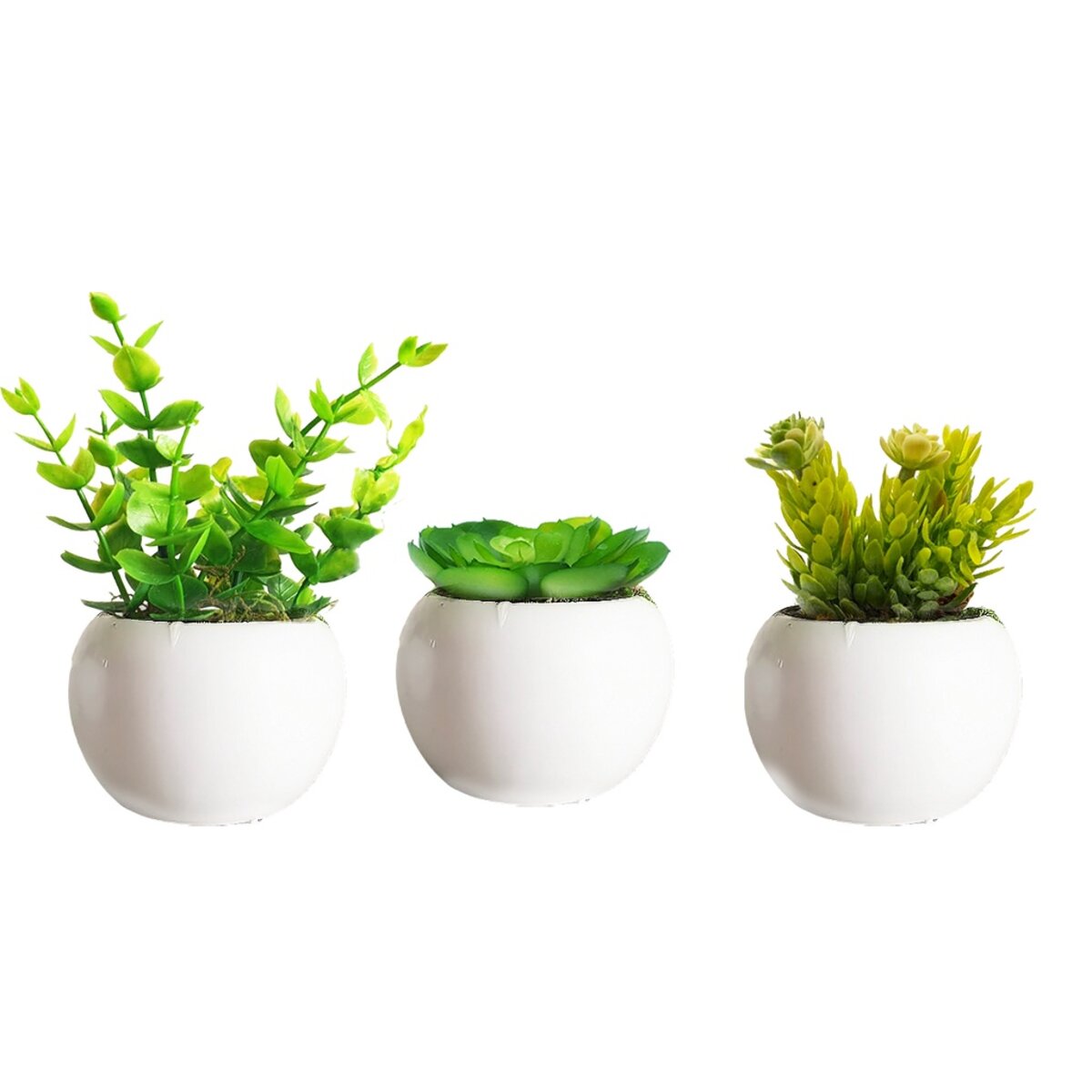Vaso Decorativa Branca em Cerâmica Grillo Home Decor - Image 3