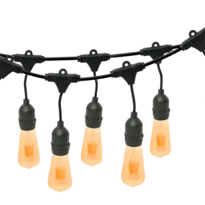 Varal De Luzes Com Bocal 10 Metros Com 10 Bocais E-27 Foxlux