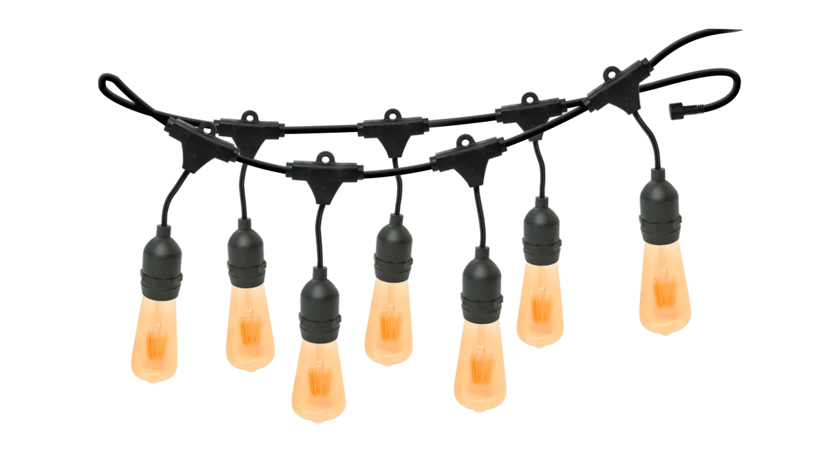 Varal De Luzes Com Bocal 10 Metros Com 10 Bocais E-27 Foxlux