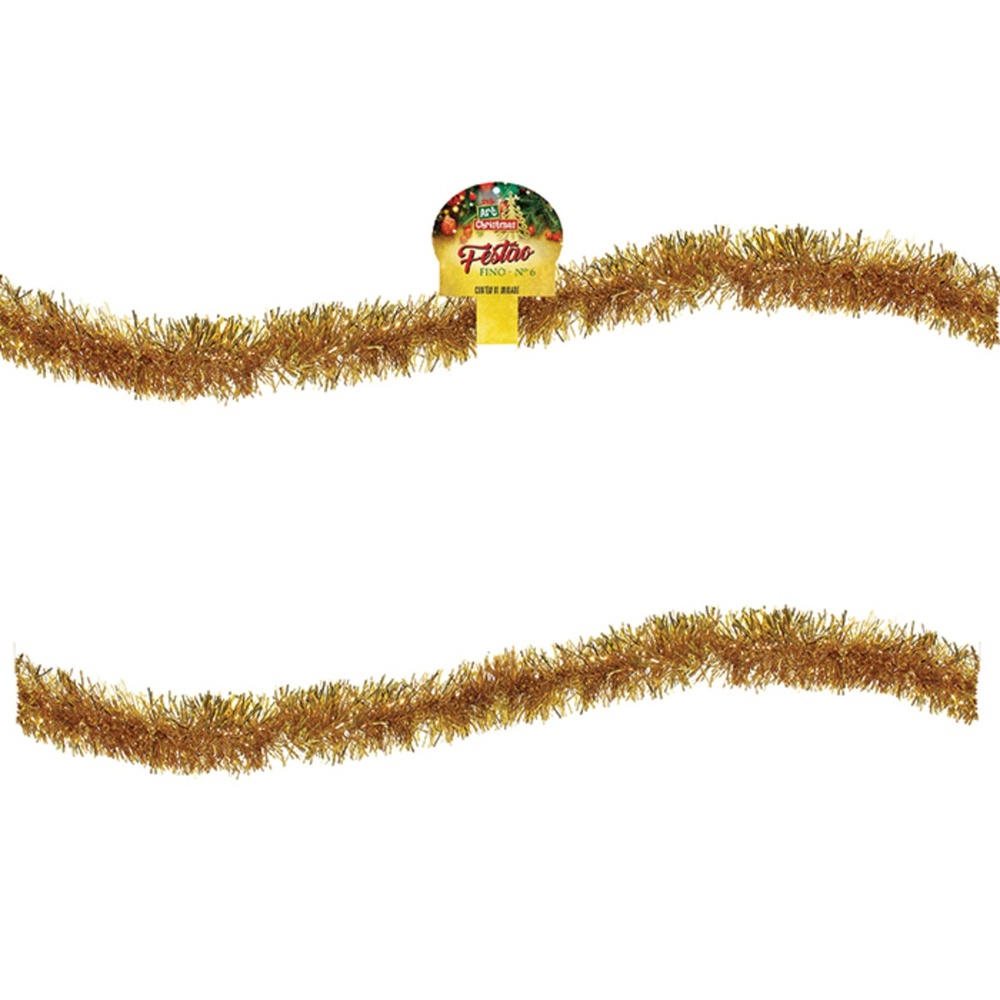 Festão Corte Fino Para Enfeite Natalino 6cm x 2M - Image 2