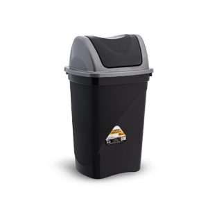 Lixeira Basculante 30L – Preto- Plasmont