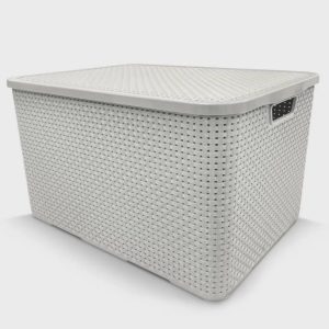 Organizador Rattan C/. Tampa 20 Br-Coleta Seletiva