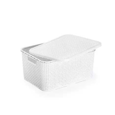 Mini Caixa Rattan Branca – 7 L - Image 3