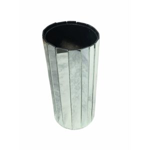 Vaso Espelhado Redondo de Vidro 25x11cm