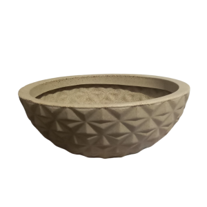 Vaso Bacia Berlian Gold PP A95 14x34x17cm