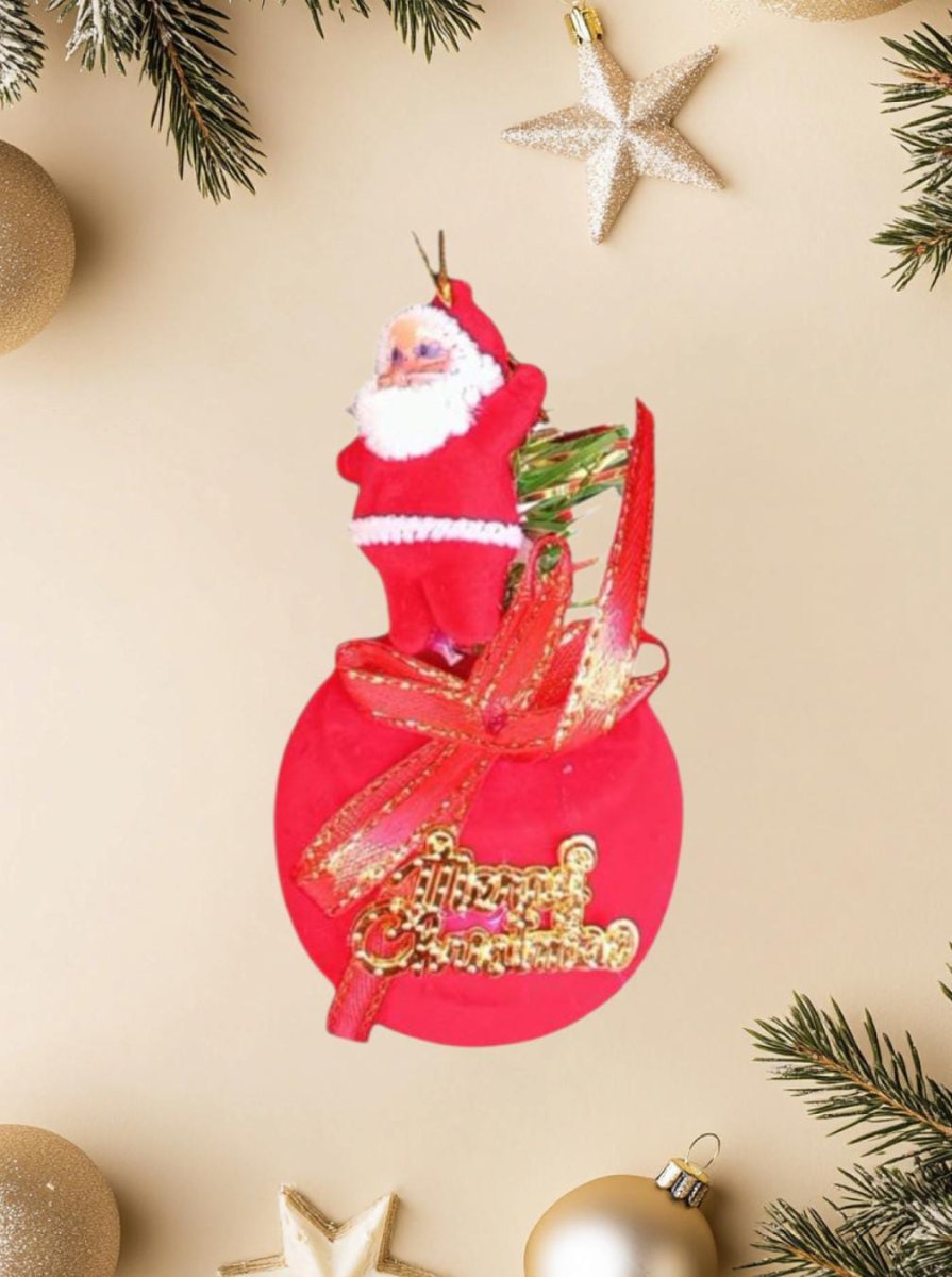 Enfeite Decorativo Papai Noel com Tambor 11 cm – Decoração Natalina - Image 3